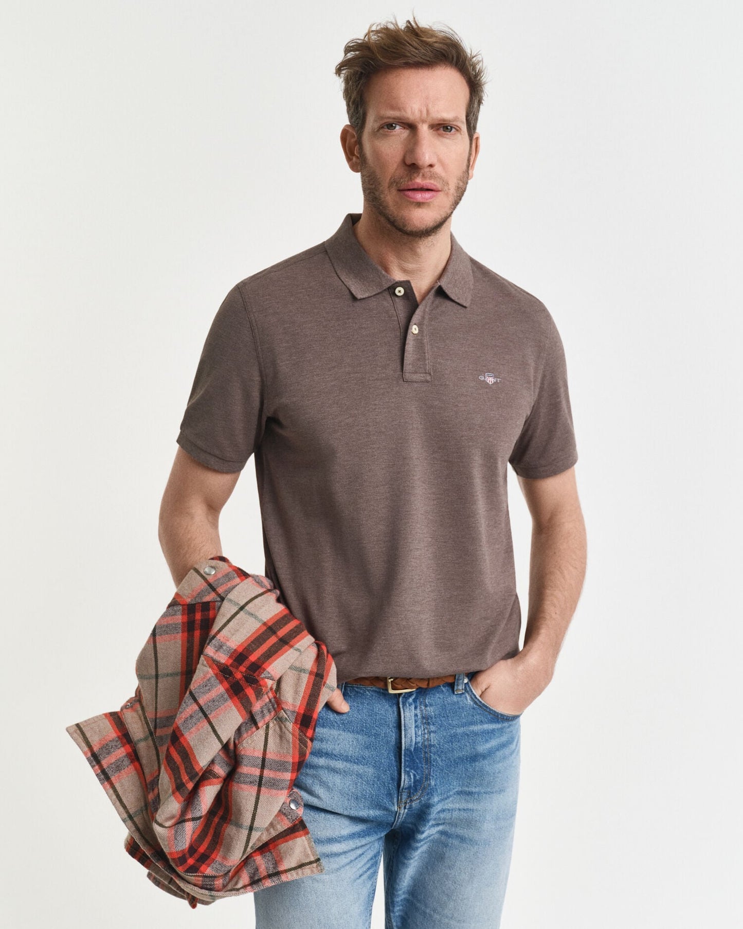 Regular Fit Shield Pique Polo Shirt
