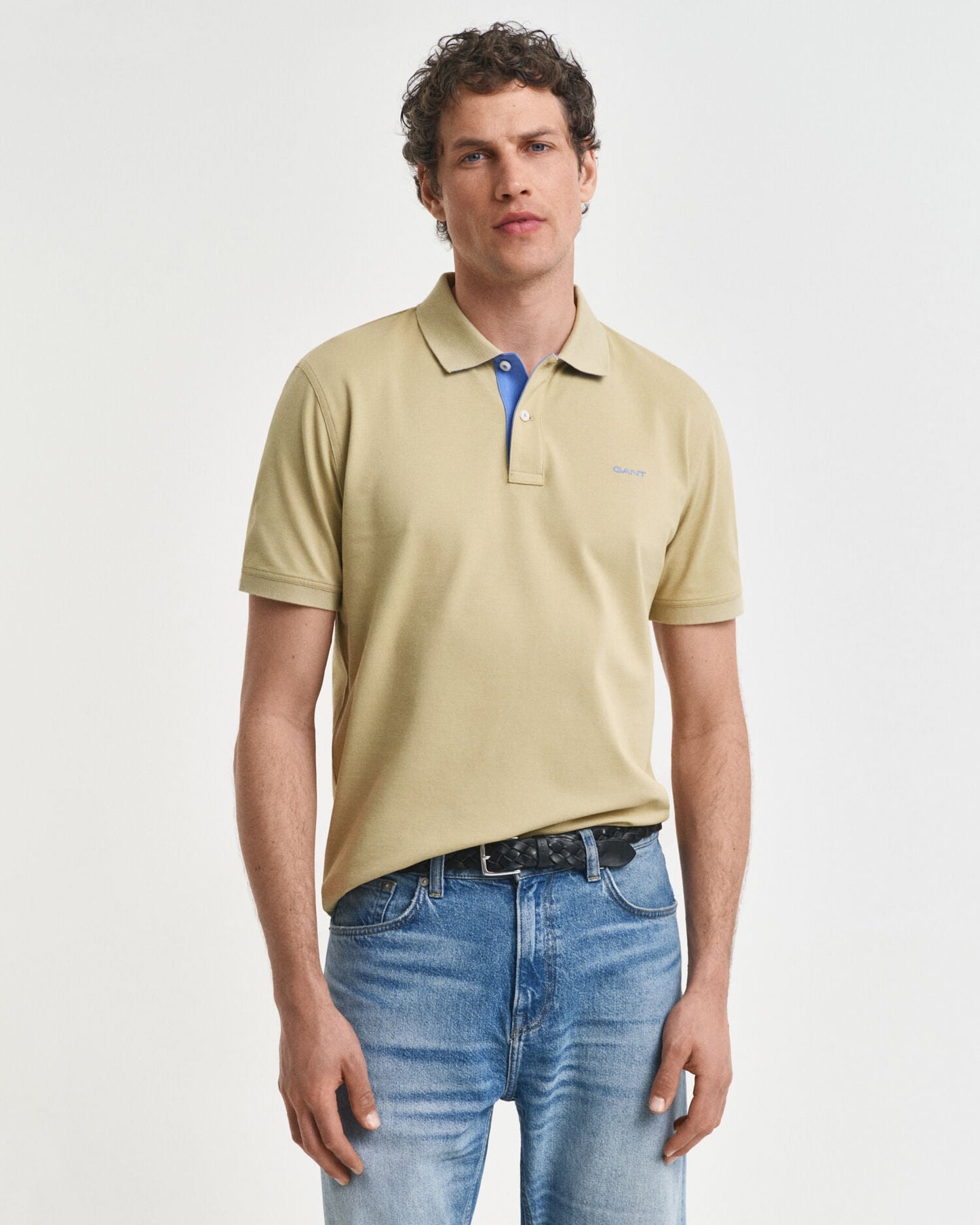 Contrast Pique Polo Shirt